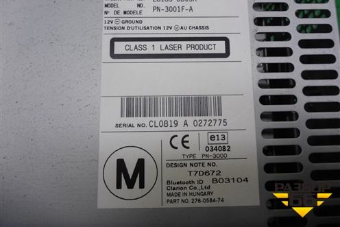 Магнитола (28185JD05A) для Nissan Qashqai (J10E) с 2006-2013г