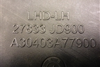 Воздуховод отопителя (27833JD900) для Nissan Qashqai (J10E) с 2006-2013г