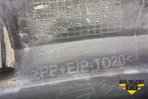Накладка заднего бампера левая (527070K010) для Toyota Fortuner с 2016г