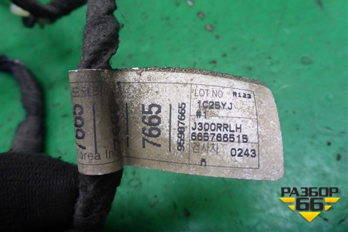 Проводка двери задней левой (мех.стеклоподъёмник) (95987665) для Chevrolet Cruze c 2009-2015г