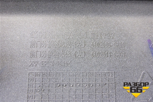 Накладка двери передней левой (6102510CR01) для Changan UNI-K с 2020г