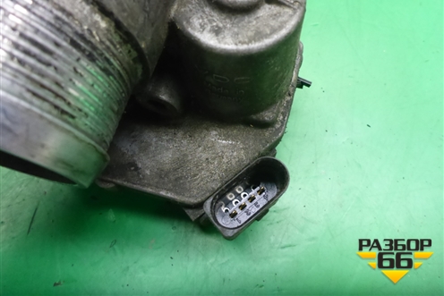 Заслонка дроссельная электрическая (3.0л CAS) (4E0145950F) для Volkswagen Touareg c 2002-2010г