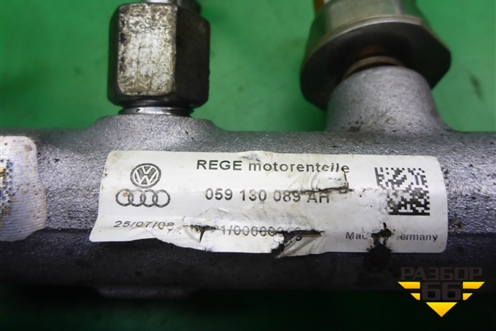 Рейка топливная рампа (левая) (3.0л CAS) (059130089AH) для Volkswagen Touareg c 2002-2010г