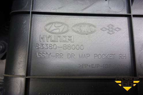 Обшивка двери задней правой под электрику (83380B8000) для Hyundai Grand Santa Fe с 2012-2018г
