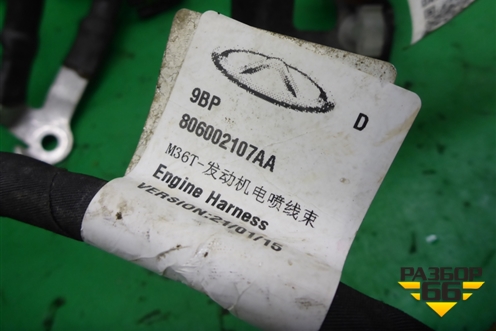 Проводка на двигатель (806002107AA) для Exeed TXL с 2020-2024г