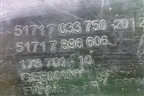 Локер передний правый (51717033750) для BMW 5-серия Е60/Е61 с 2003-2009г