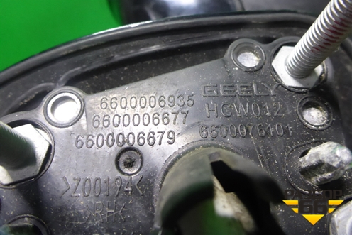 Зеркало правое электрическое (14 контактов с камерой) (6600006935) для Geely Tugella с 2019г