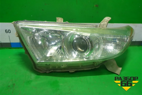 Фара левая (после 2010г галоген) (811500Е130) для Toyota Highlander с 2007-2013г