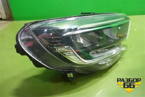 Фара правая (после 2022г Led с блоком) (8450040000) для VAZ Vesta/Веста с 2015г