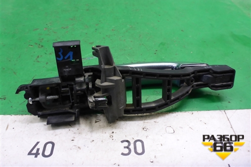 Ручка наружная двери задней левой (с хромом) для Ford Focus 2 с 2008-2011г