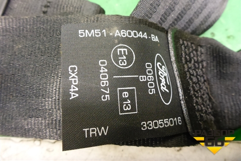 Ремень безопасности задний центральный (5M51A60044BA) для Ford Focus 2 с 2008-2011г