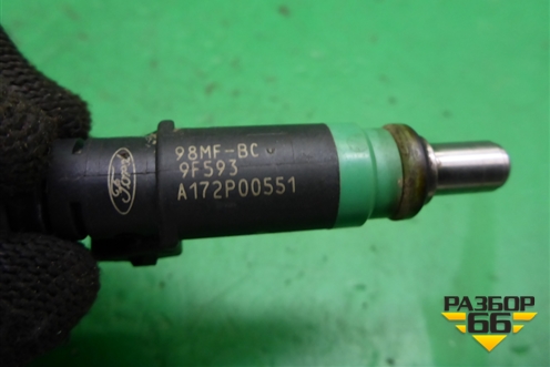 Форсунка инжекторная электрическая (1.6л SHDA) (98MFBC9F593) для Ford Focus 2 с 2008-2011г
