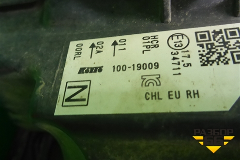 Фара правая (после 2019г галоген) (26010HV00B) для Nissan Qashqai (J11E) с 2013г