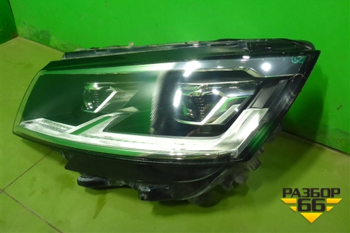Фара левая (после 2019г Led без блока) (7L1941035C) для Volkswagen Transporter T6 с 2015г