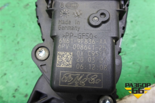 Педаль газа электронная (9N619F836AA) для Mazda Mazda 3 (BK) с 2003-2009г 