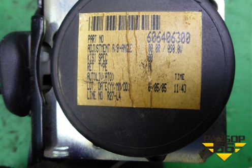 Ремень безопасности задний левый (606406300) для Mazda Mazda 3 (BK) с 2003-2009г 