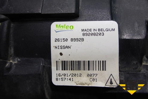 Фара противотуманная L=R (261508992B) для Nissan Juke (F15) с 2011г