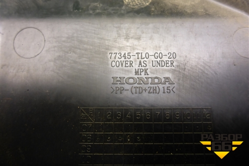 Накладка на торпедо (правая) (77345TL0G020) для Honda Accord(CU-CW) с 2008-2013г