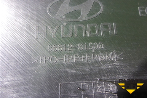 Юбка заднего бампера (после 2020г под парктроник) (86612S1500) для Hyundai Santa Fe с 2018-2024г