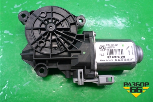 Моторчик стеклоподъёмника передний левый (6RU959801) для Volkswagen Polo (седан) с 2010г