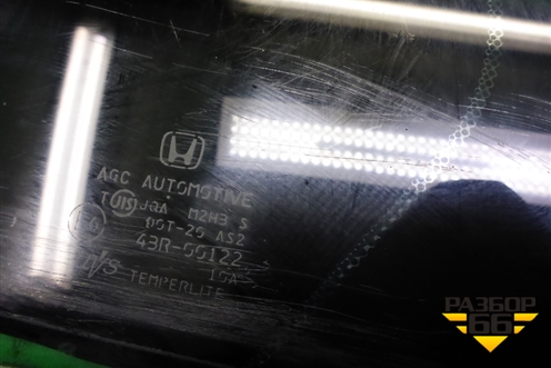 Стекло двери задней левой форточка (седан) для Honda Accord(CU-CW) с 2008-2013г