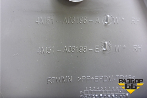 Обшивка стойки лобового стекла правая (4M51A03198AJW) для Ford Focus 2 с 2008-2011г