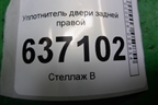 Уплотнитель двери задней правой для Ford Focus 2 с 2008-2011г
