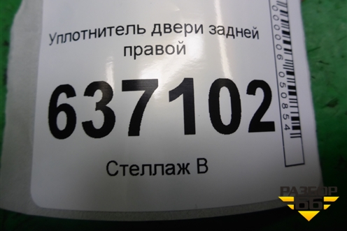 Уплотнитель двери задней правой для Ford Focus 2 с 2008-2011г