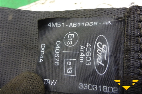 Ремень безопасности задний левый (4M51A611B68AK) для Ford Focus 2 с 2008-2011г
