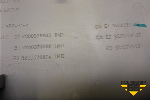 Обшивка двери задней правой под механику (до 2009г) (8200576862) для Renault Logan с 2004-2015г (Логан)