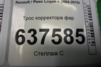 Трос корректора фар для Renault Logan с 2004-2015г