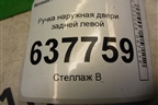 Ручка наружная двери задней левой для Renault Logan с 2004-2015г