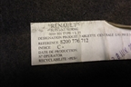Полка багажника (8200776712) для Renault Logan с 2004-2015г