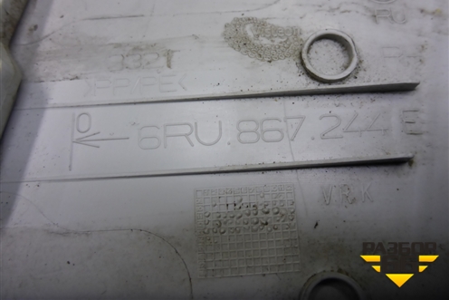 Обшивка стойки центральная верхняя правая (6RU867244E) для Volkswagen Polo (седан) с 2010г