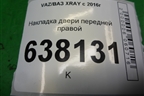 Накладка двери передней правой (809604504R) для VAZ XRAY с 2016г