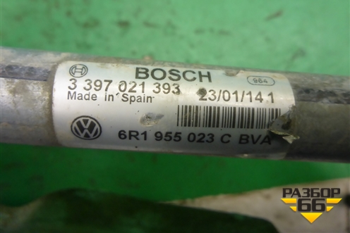 Трапеция стеклоочистителей (6R1955023C) для Volkswagen Polo (седан) с 2010г