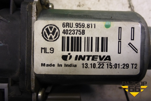 Моторчик стеклоподъёмника задний правый (6RU959811) для Volkswagen Polo (седан) с 2010г