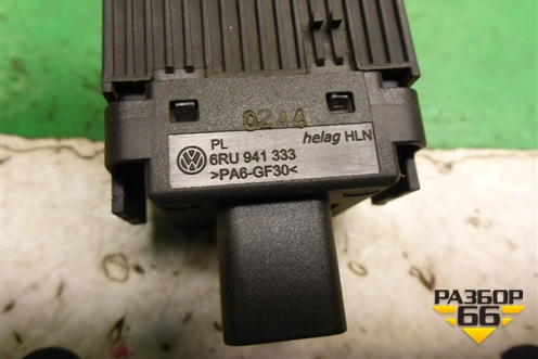 Переключатель корректора фар (6RU941333) для Volkswagen Polo (седан) с 2010г