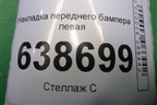 Накладка переднего бампера левая (8450008670) для VAZ Vesta/Веста с 2015г