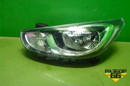 Фара левая (до 2014г галоген) для Hyundai Solaris с 2010-2016г
