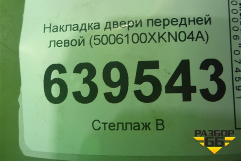 Накладка двери передней левой (5006100XKN04A) для Haval Dargo с 2022г