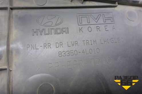 Обшивка двери задней левой под электрику (833504L010) для Hyundai Solaris с 2010-2016г
