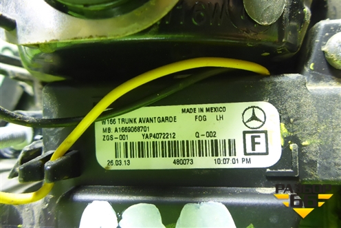 Фонарь задний внутренний левый (Led) (A1669068701) для Mercedes Benz ML-Klass W166 c 2011г