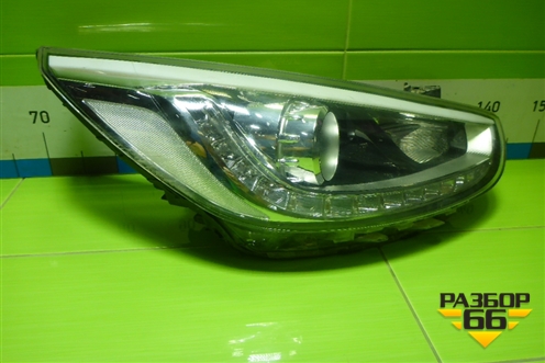 Фара правая (до 2014г галоген линза) (921024L500) для Hyundai Solaris с 2010-2016г