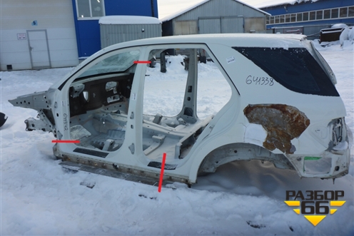 Порог со стойкой левый для Mercedes Benz ML-Klass W164 c 2005-2011г