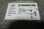 Накладка внутренняя (A1646801123) для Mercedes Benz ML-Klass W164 c 2005-2011г