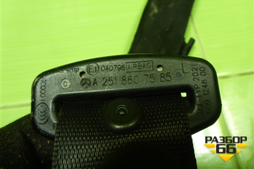 Ремень безопасности передний левый (A2518607585) для Mercedes Benz ML-Klass W164 c 2005-2011г