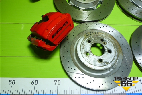 Комплект тормозной системы (перед 390х36mm  зад 360х26mm) (A2054216100 A2054216200) для Mercedes Benz C-Klass W205 с 2014г