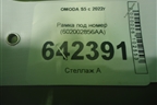 Рамка под номер (602002856AA) для OMODA S5 с 2022г