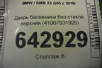 Дверь багажника без стекла верхняя (41007931925) для BMW X5 G05 с 2018г